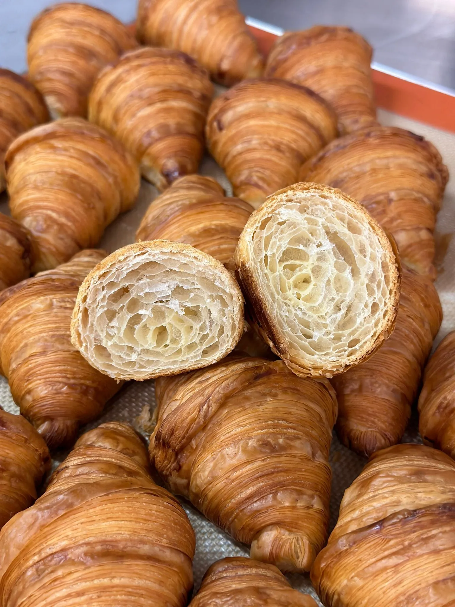 Croissants, fresh from the oven