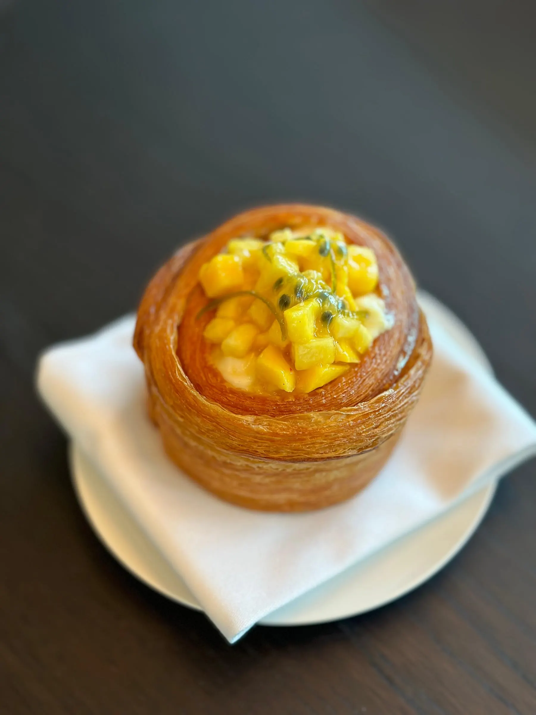 Mango & passion fruit pastry