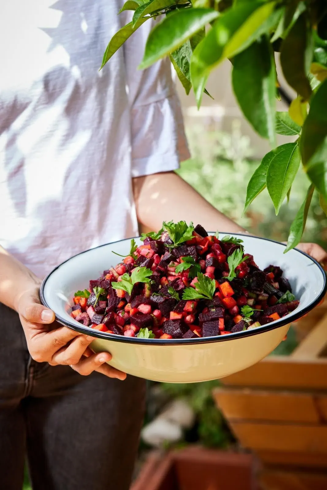 Beet & chickpea salad