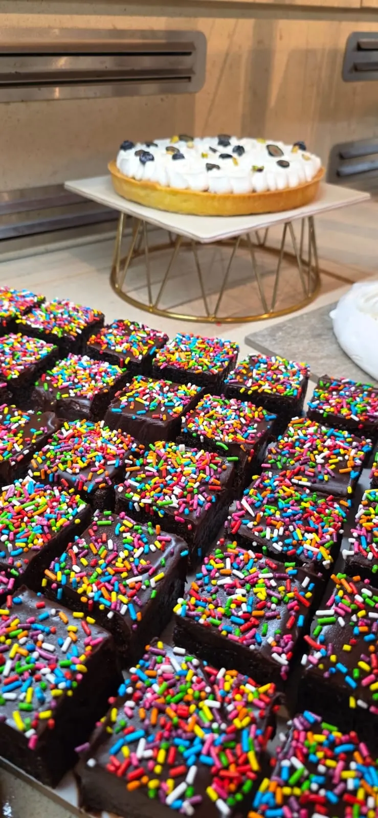 Brownies with sprinkles