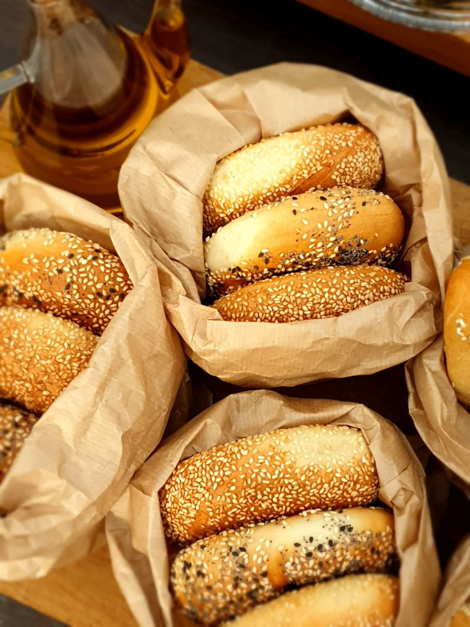 Sesame bagels