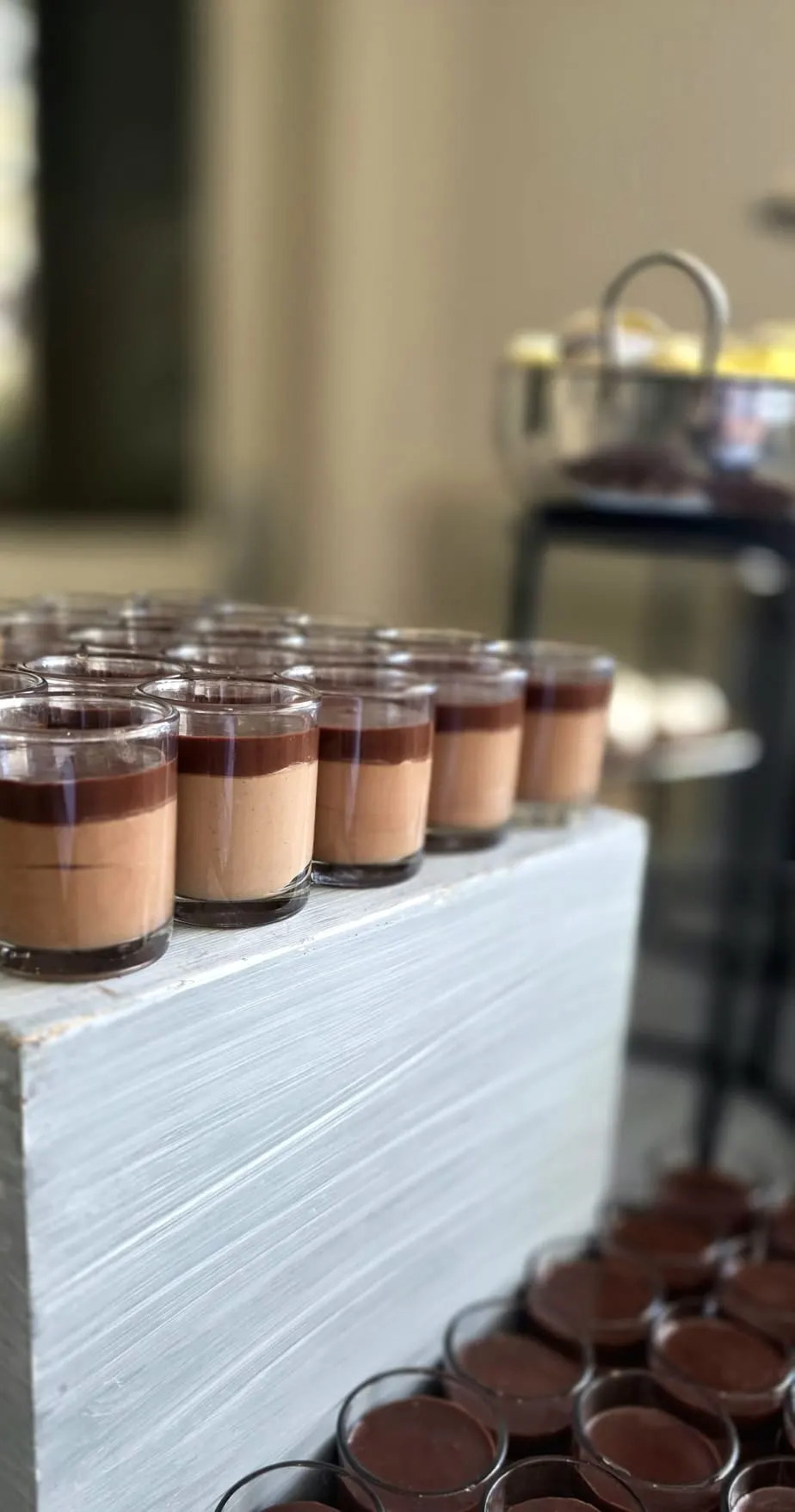 Layered chocolate cups